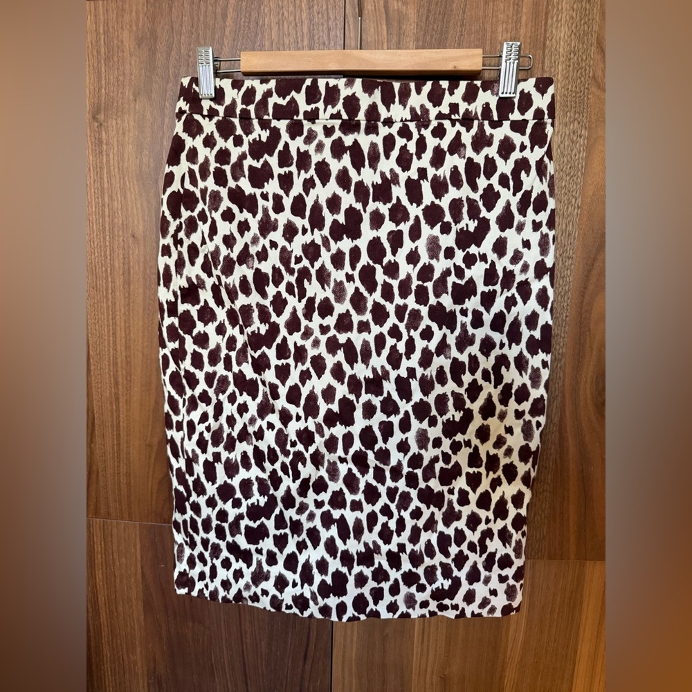 NWT J. Crew Leopard Print No. 2 Pencil Skirt